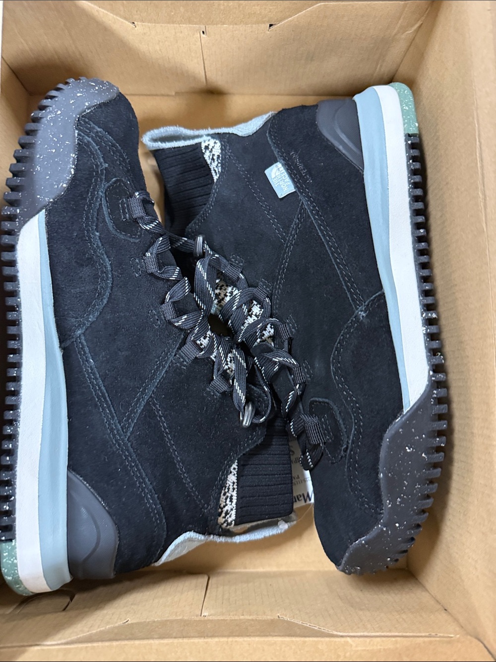 The North Face TNF Black and White Women's Back-to-Berkeley Sport WP Boots